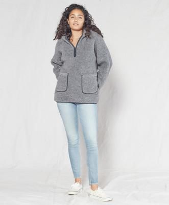 Seaside Sherpa Poncho - Outerworn