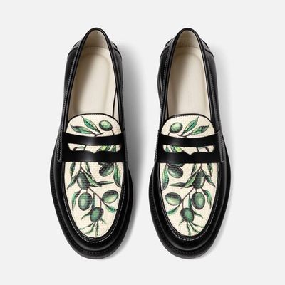 Wilde Olive Raffia Penny Loafer - Men's