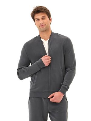 Bartow Sueded Modal Zip Jacket