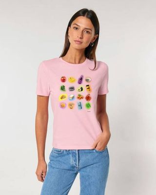Vegan Icons Baby Tee - Baby Pink