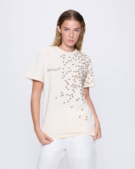 Womens Bee:Wild Organic Cotton T-Shirt—Undyed