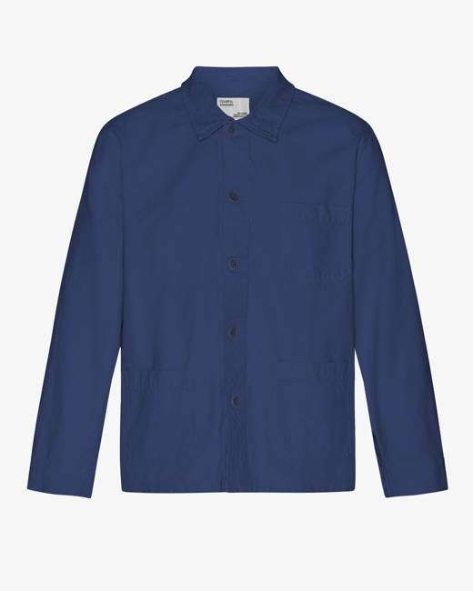 Organic Workwear Jacket - Marine Blue