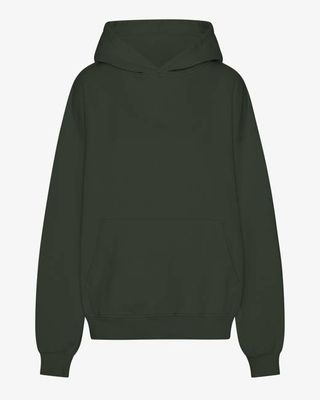 Organic Oversized Hood - Hunter Green