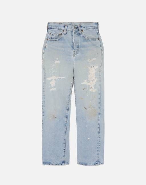 Vintage 80s Selvege Repaired Levi's 501s - #1583