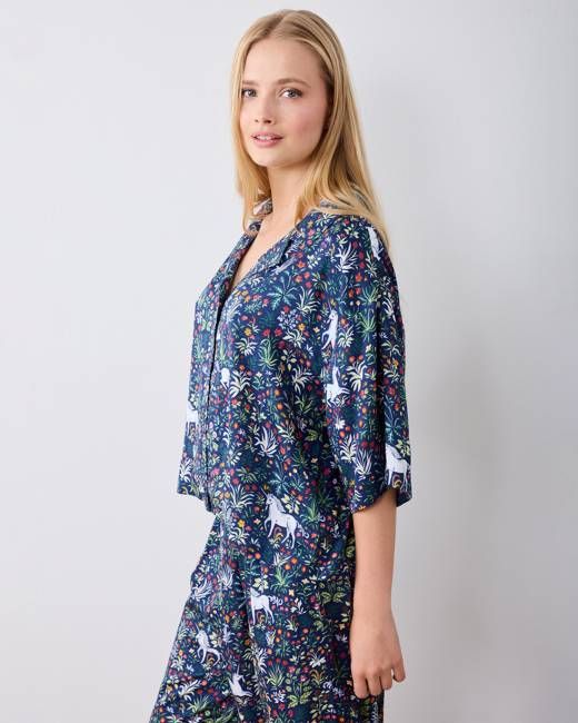 Unicorn's Garden - Original Fit Petite Eco Satin Wildest Dreams Set - Indigo