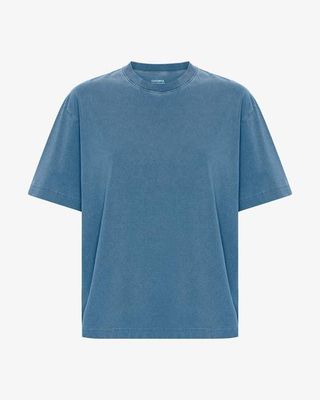 Oversized Organic T-Shirt - Faded Indigo