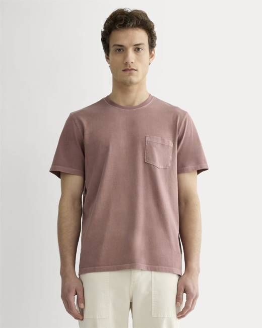 The Essential Organic Garment-Dyed Crew | Brown Garment Dye
