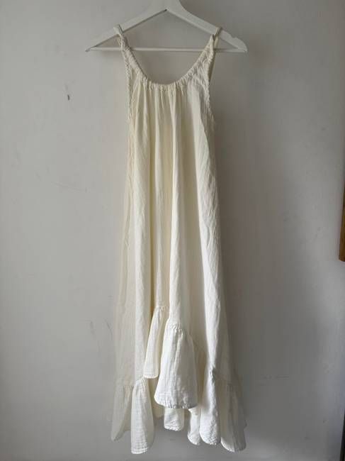Belmira Organic Cotton Dress in Off White S Preloved