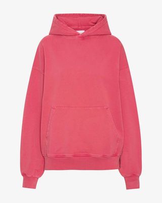 Organic Oversized Hood - Faded Red