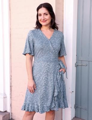 Bella Organic Wrap Dress