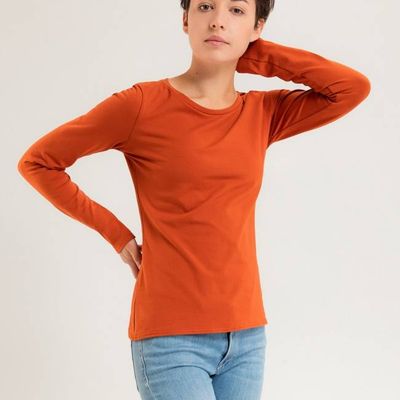 Bio Longsleeve Ubu orange - kaufen