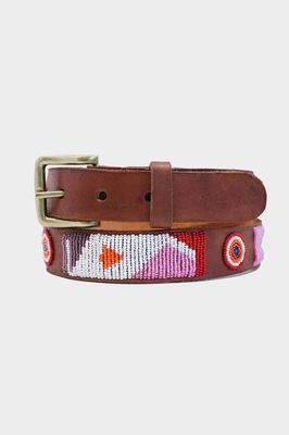 Toto Leather Belt | Pink/Red