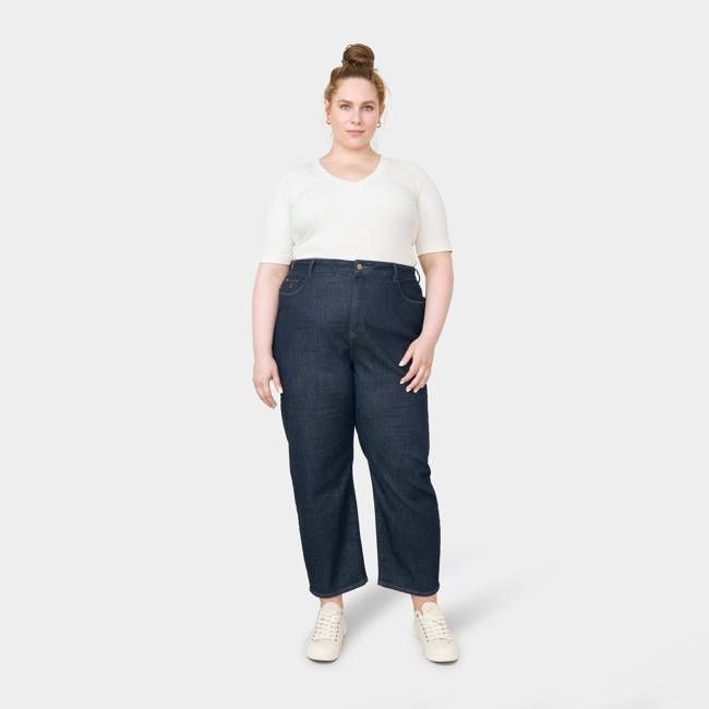 STARDUST O-Shape Soft Denim - Curvy - Dark Indigo