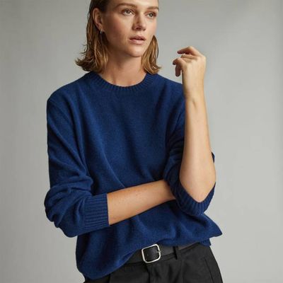 The Everyone Cashmere Crew | Bright Navy