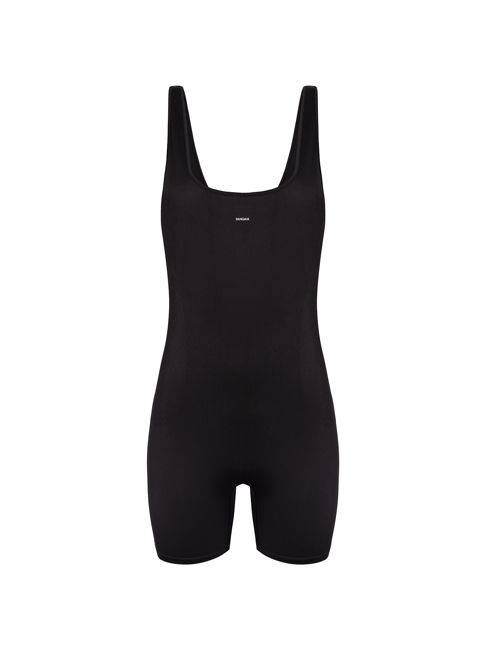 Archive Womens Plant-Stretch Compressive Unitard—black