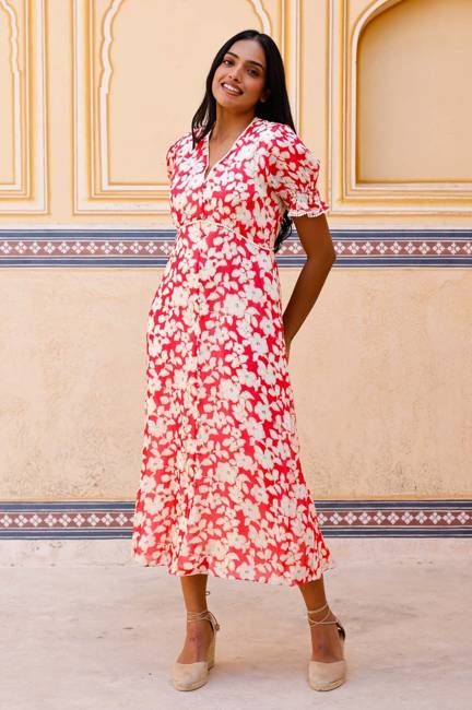 Short Sleeve Sally Anne Dress | Blossom Pink