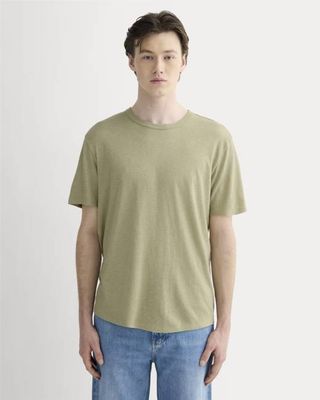 The Cotton Linen Tee | Eucalyptus