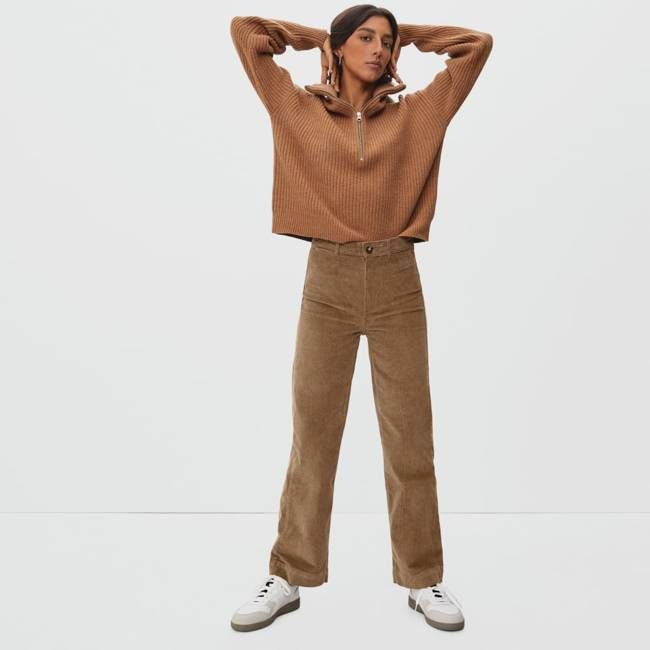The Corduroy Wide-Leg Pant | Toasted Coconut