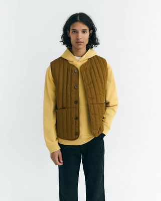 Brown padded Jon vest