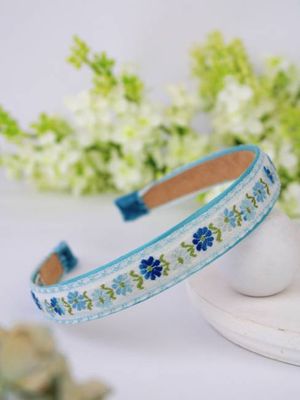 Jane's Blue Meadow Flowers Headband