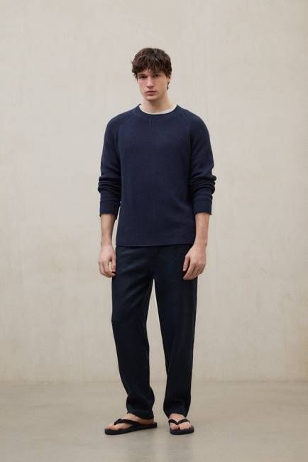 NAVY BLUE FAURE SWEATER