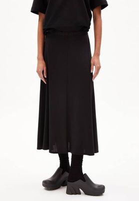 ILENIAA LARAA MIDI SKIRT | black
