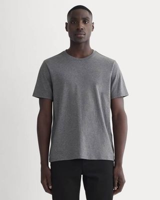 The Essential Organic Crew | Heathered Charcoal