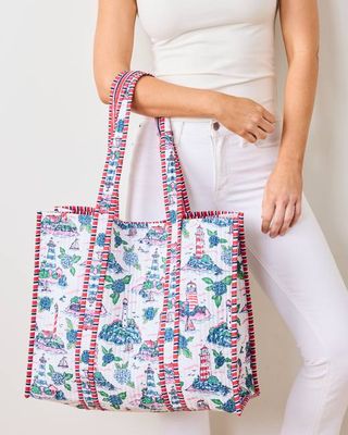 Lighthouse Keeper - The Traveler Tote - Cloud