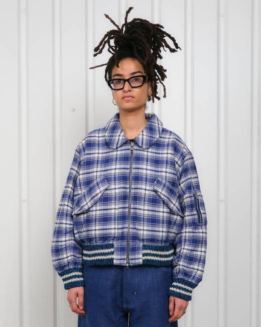 Grain Bomber - Picnic Check Handloom