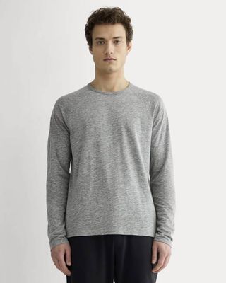 The Rec Long-Sleeve Crew |  Heathered Grey
