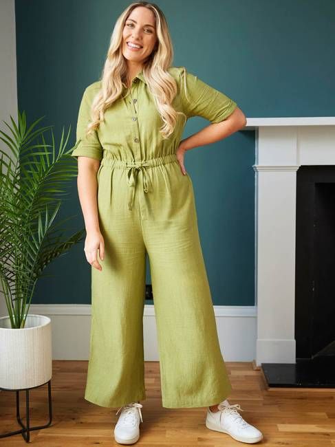 Shannon - Utility Jumpsuit - Green - Sample