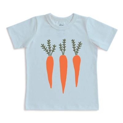 Short-Sleeve GRAPHIC Tee - Carrots Sky Blue