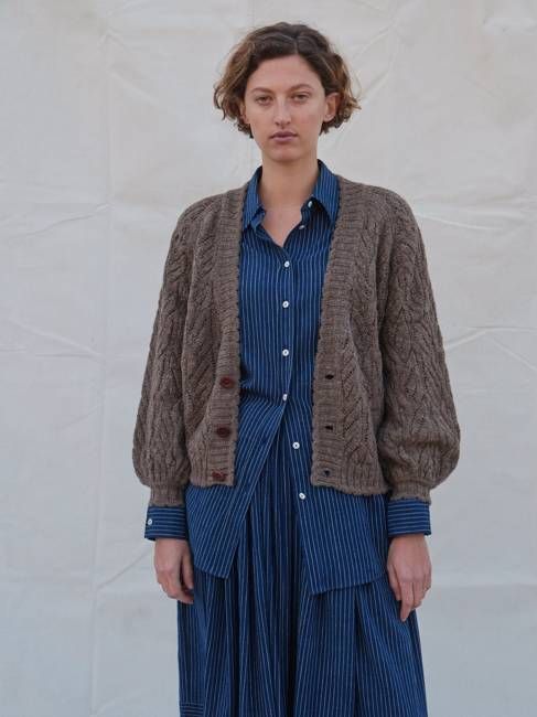 Wyre Cardigan in Loam