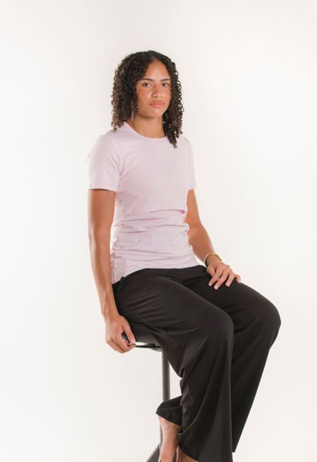 Essential nursing top short sleeve - Pastel pink