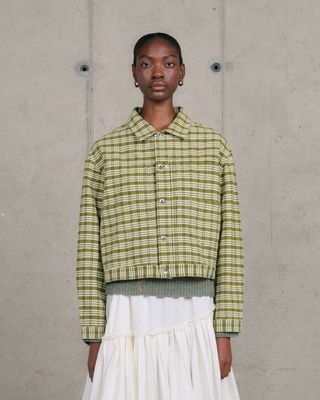 Sundae Jacket - Moss Check Handloom