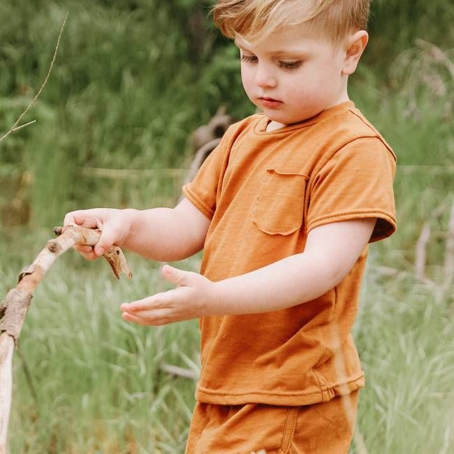billie pocket tee | spice