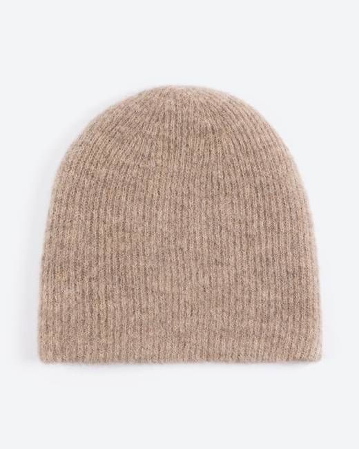 I Love Lowie Lowie Fawn Alpaca Ribbed Beanie