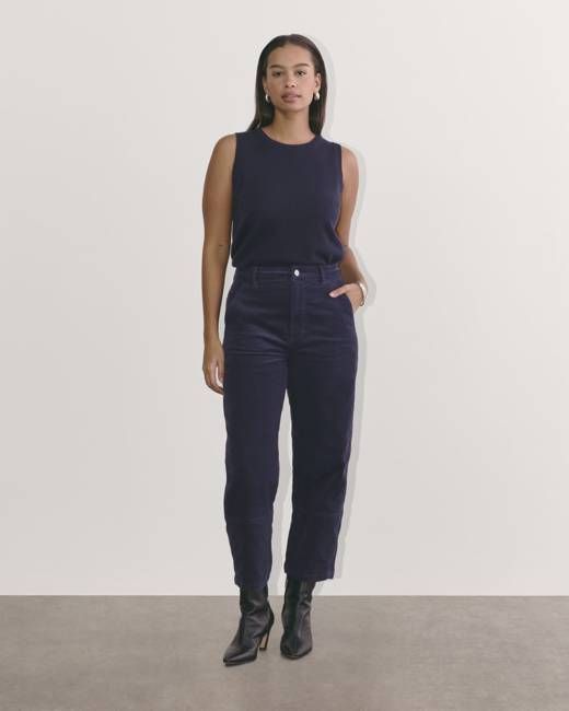 The Utility Barrel in Corduroy | Navy