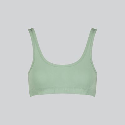 Semi-Sheer Scoop Soft Bra in Duck Egg Green