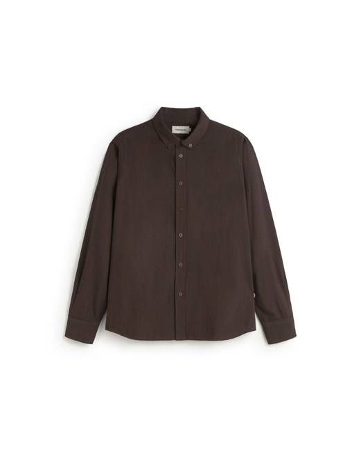 Thinking Mu Brown Microchecks Ant Shirt