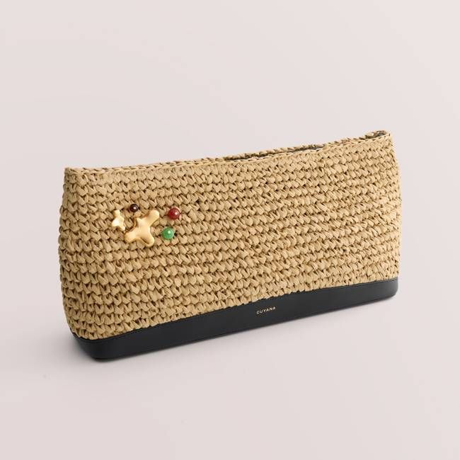 Raffia Clutch