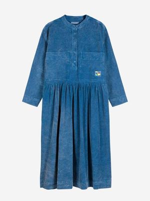 Bobo Choses Blue Corduroy Relaxed Dress