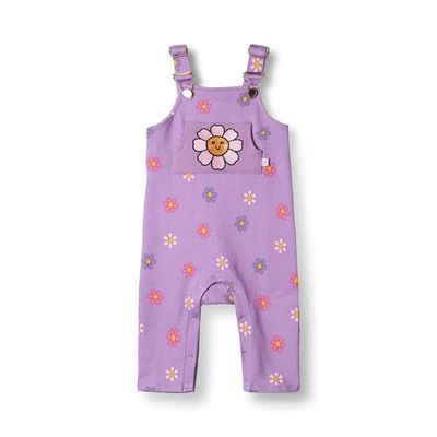Dorset Golden overalls for baby with flowers
