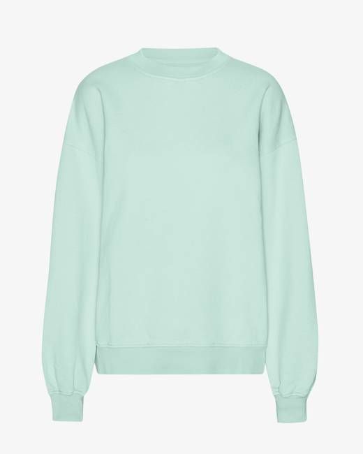 Organic Oversized Crew - Light Aqua
