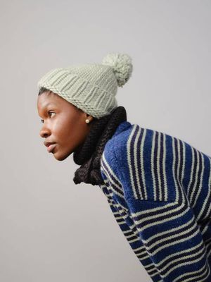 🎁 Marina Hand Knit Beanie - Epidote (Discount)