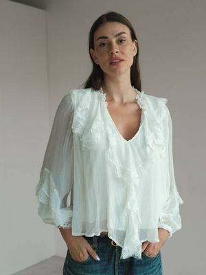 Aurora Ruffle Blouse