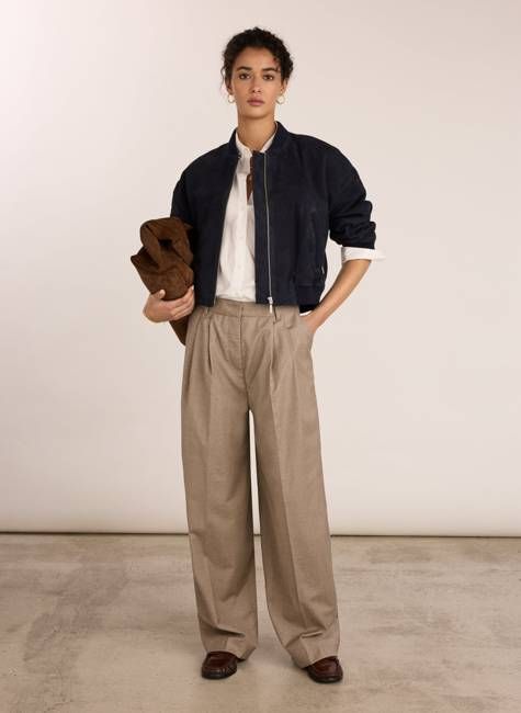 Mika Cool Wool Wide Leg Trousers
