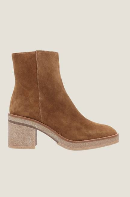 Janise Suede Ankle Boot | Tan