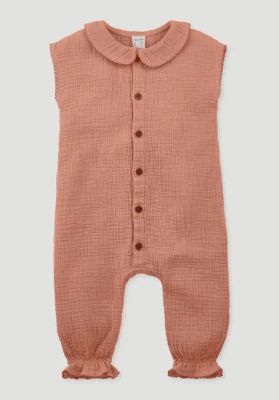 Muslin romper made of pure organic cotton