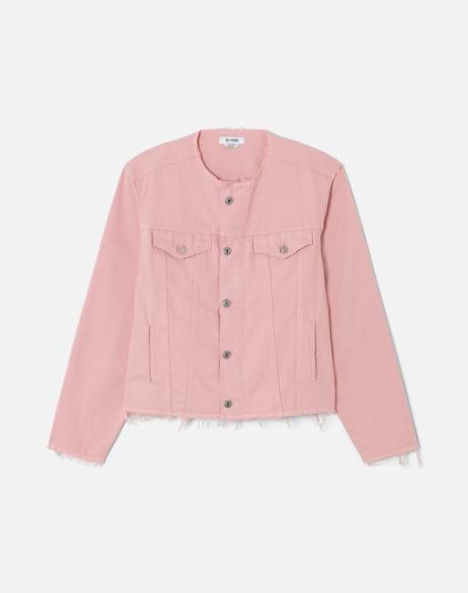 Cut Off Trucker Jacket - Washed Dahlia